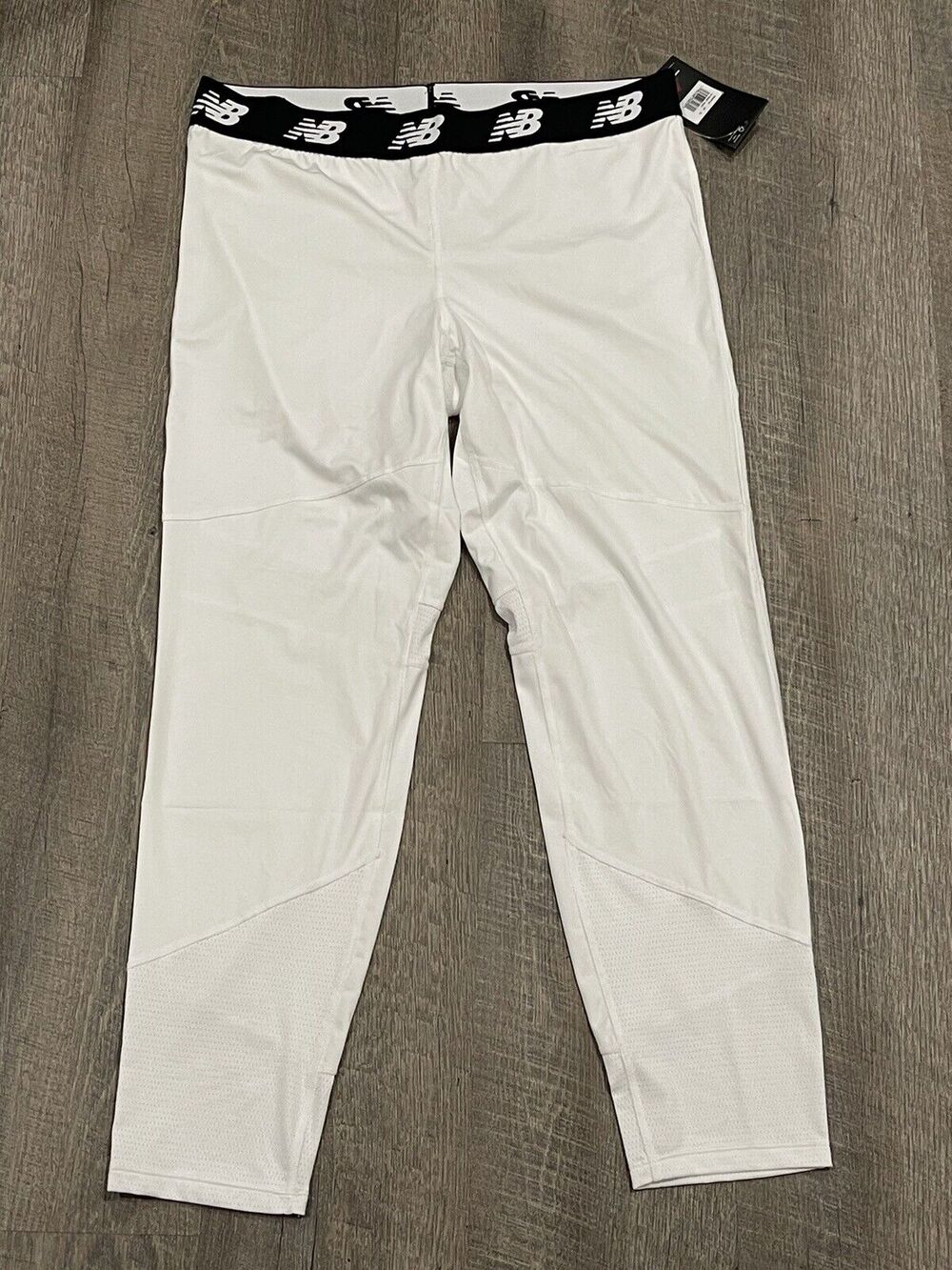 New Balance White Base Layer Tights Full Length Walking Running Moisture Wick XL